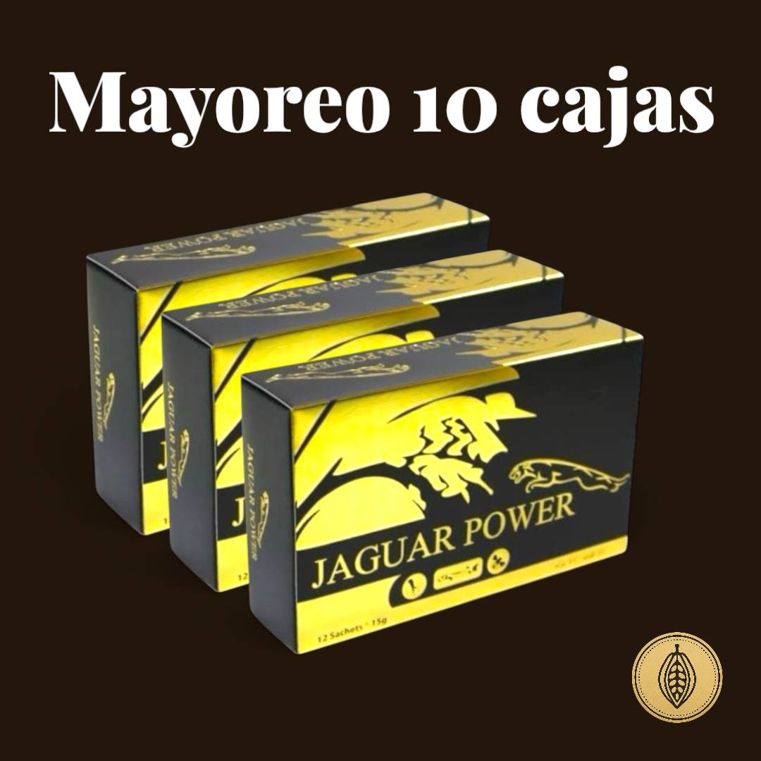 Mayoreo 10 cajas jaguar power (120 sobres)