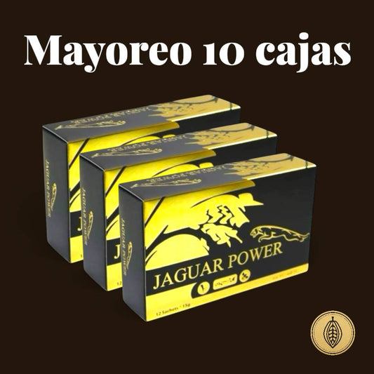 Mayoreo 10 cajas jaguar power (120 sobres)
